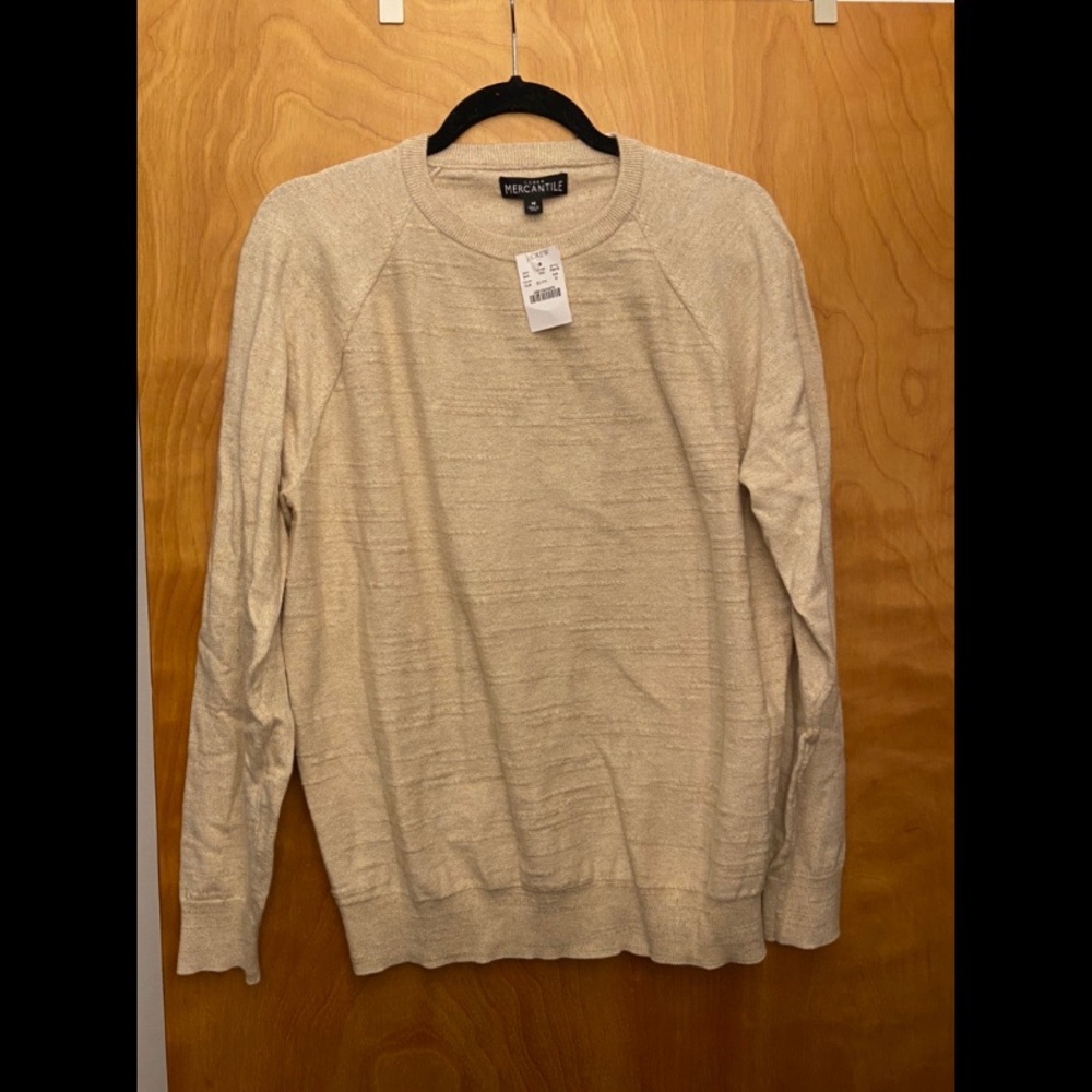 J. Crew Mercantile Sweater Oatmeal Size Medium NWT